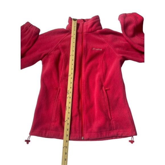 Columbia Women’s Full Zip Long Sleeve Fleece Jacket Pink Size M - Picture 5 of 6